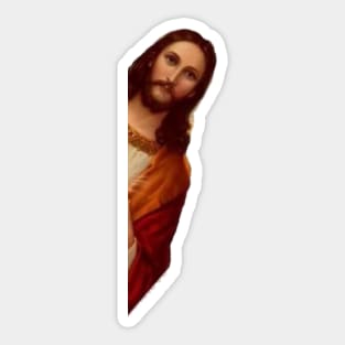 Jesus is watching you Sticker